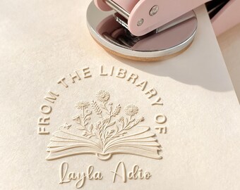 Personalized Book Embosser/Library Embosser/Book Lover Gifts/Ex Libris/Christmas Gifts for Book Lovers