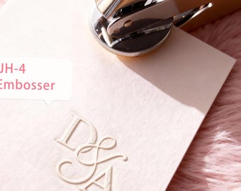 RELIEVE PARA INVITACIONES DE BODA: Diseño de monograma personalizado, sello personalizado, regalo para novios, sello "Amor eterno", papelería para bodas