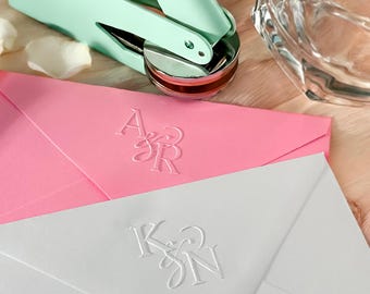 Sello de boda personalizado, sello con monograma personalizado, sello para invitaciones, sello personalizado, decoración para bodas, regalo para despedida de soltera