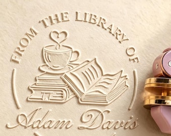 Personalized Book Stamp/Book Embosser/Custom Ex Libris Library Stamp/Book Lover Gift/From the Library oft/Graduation Gift
