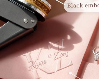 Sello de relieve personalizado para bodas, elige tu sello de relieve para bodas, sello de relieve con iniciales, sello o grabador autoentintable, grabador personalizado