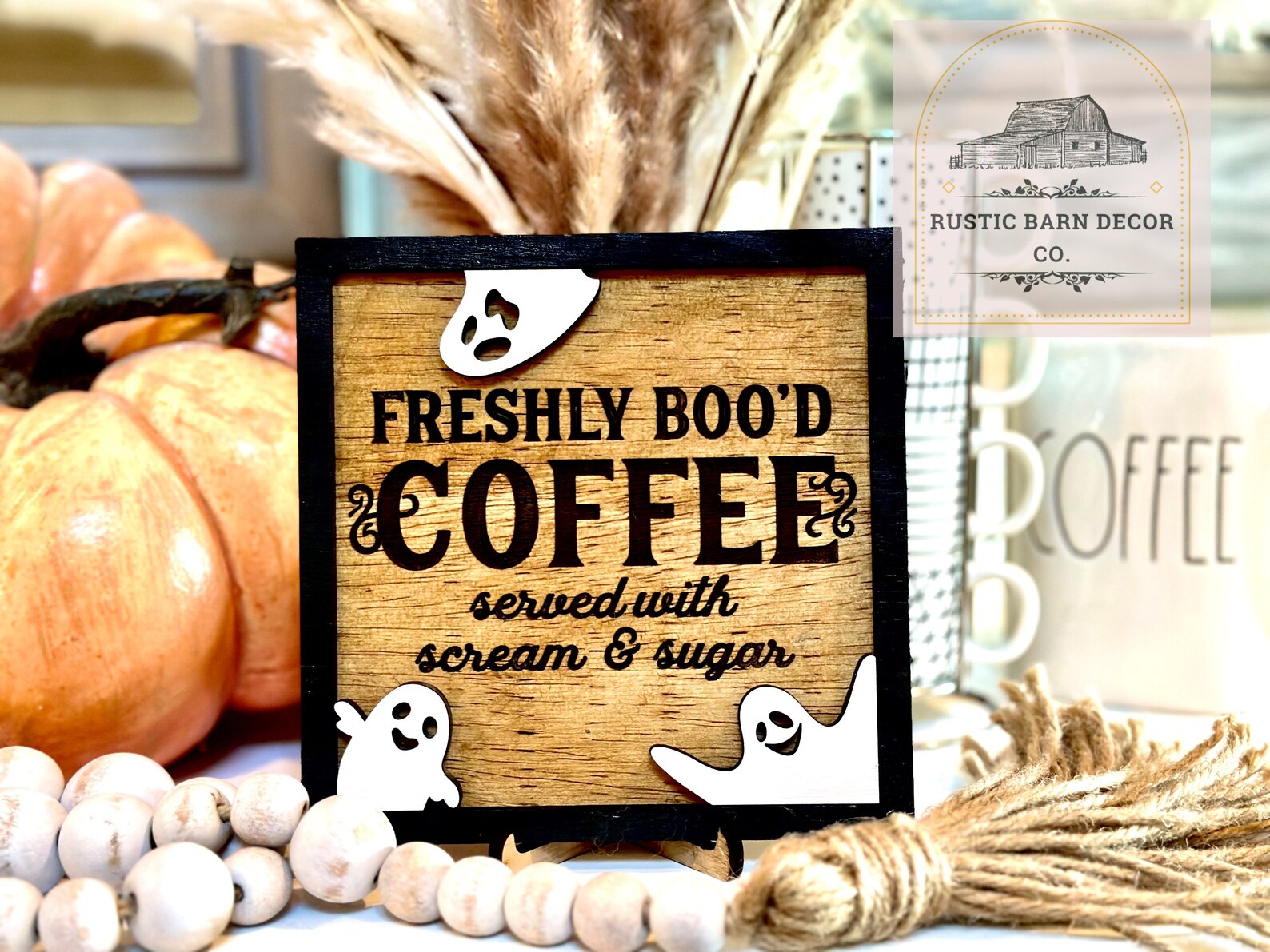 Coffee Bar Sign | Freshly Boo’d Coffee Sign | Halloween Coffee Bar ...