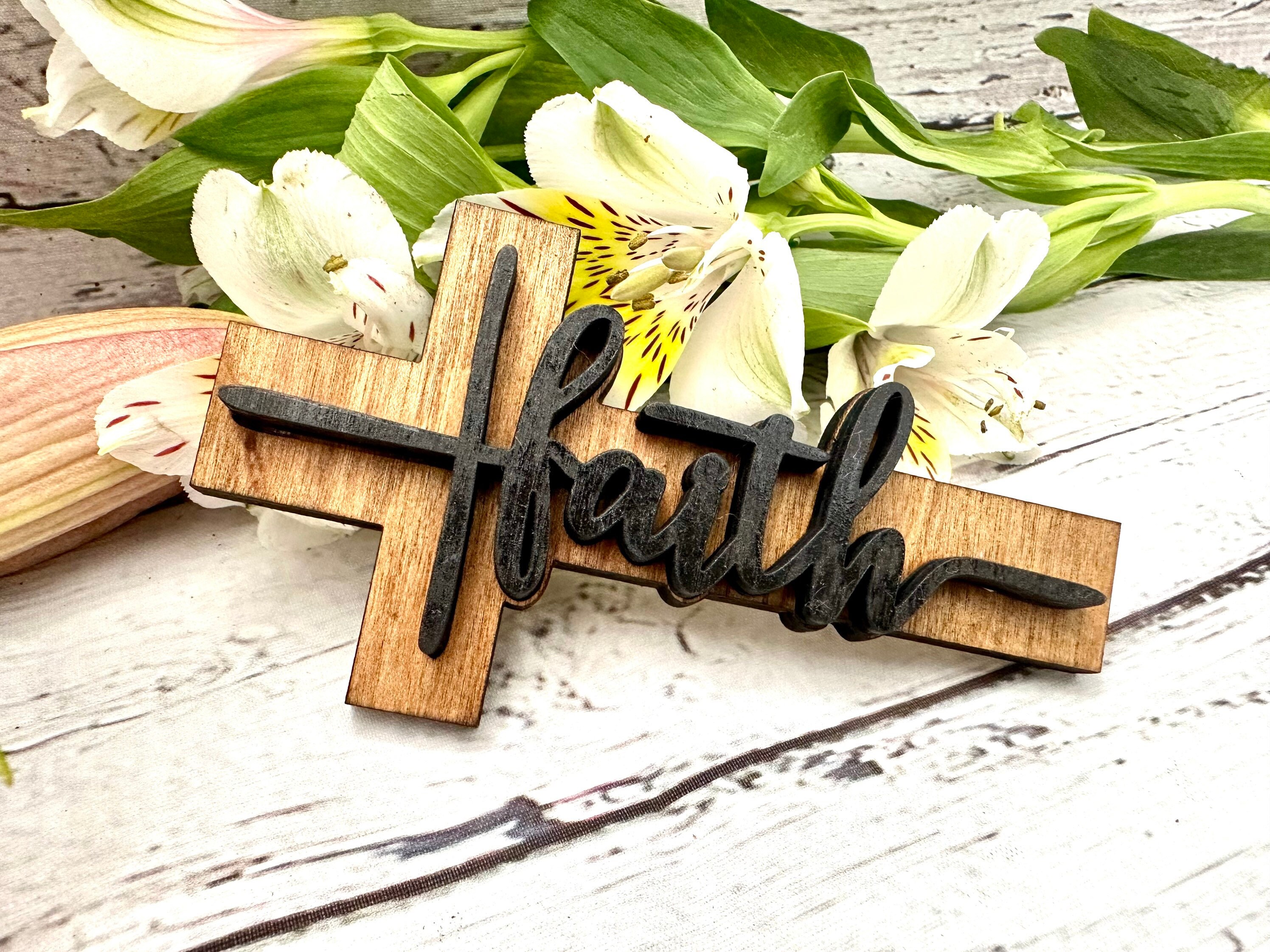 Easter Tiered Tray Decor , Easter Tier Tray , He Is Risen, Religious Easter Decor, Tier Tray Decor, Mini Wood Signs, 3D Signs, Easter Decor