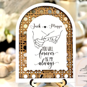 Wedding Anniversary Gifts, Personalized Gift for Him, Her, Gift for Couple, custom Sign, Valentines Day Gift, You will forever be my always