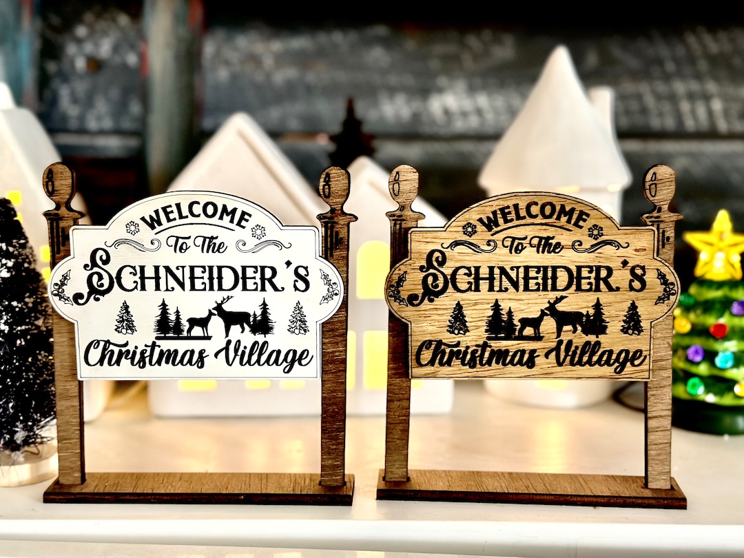 Christmas Village Sign 