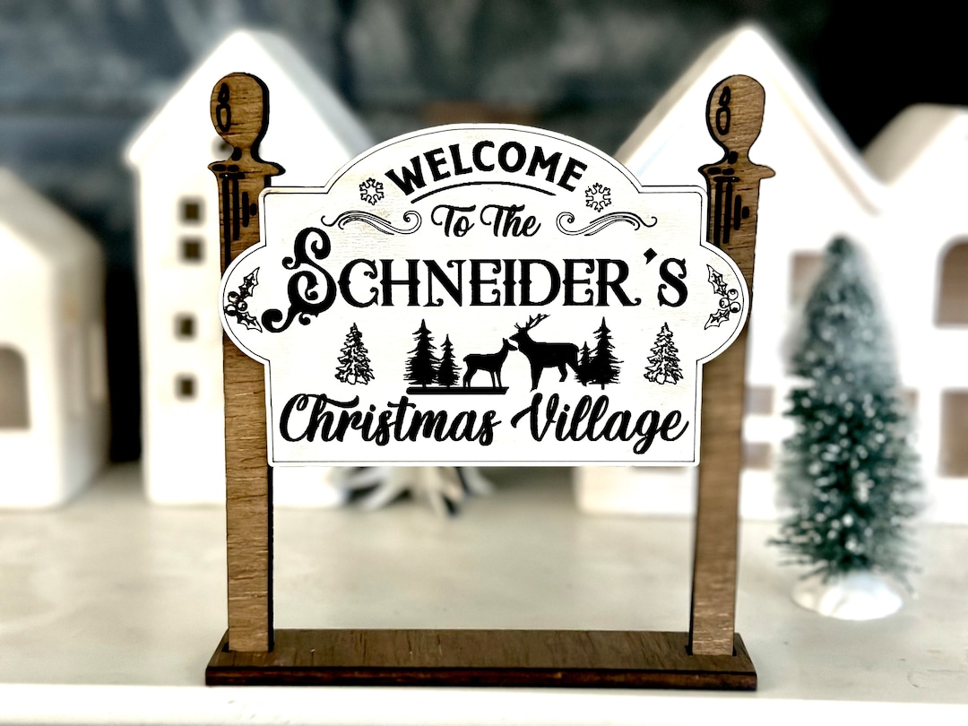Personalized Christmas Village Pieces 
