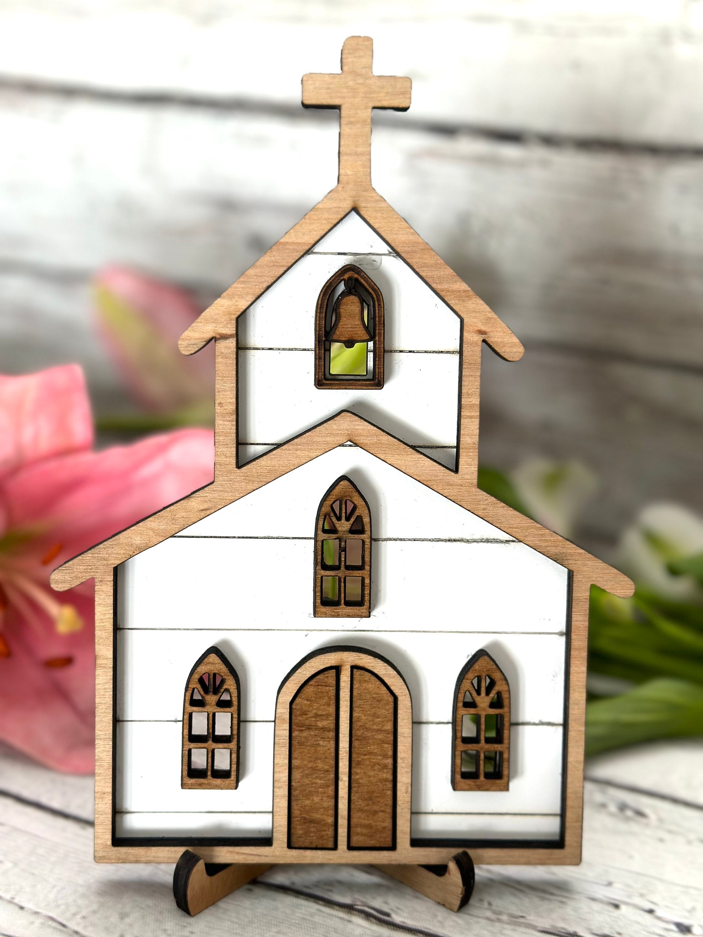 Easter Tiered Tray Decor , Easter Tier Tray , He Is Risen, Religious Easter Decor, Tier Tray Decor, Mini Wood Signs, 3D Signs, Easter Decor