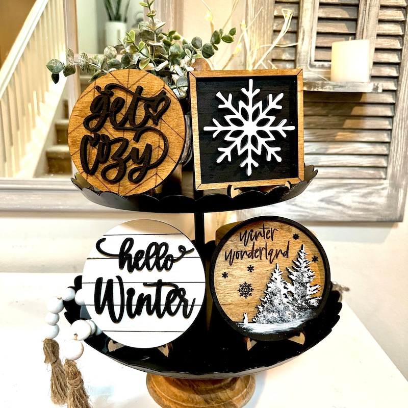 Rustic Winter Decor - Etsy