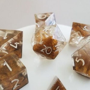 Fondu - Jeu de dés DnD, Dés, Donjons et Dragons, D20, Jeu de dés, Jeu de dés de 7 pièces