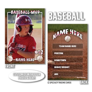 Carta da gioco di baseball • Carta da gioco stampata personalizzata • Carta da gioco di baseball personalizzata • Carta da gioco di baseball personalizzata • di @SpecialtyTradingCard