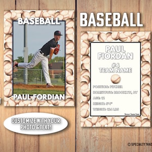 Cartão de beisebol colecionável • Cartão de beisebol impresso personalizado • Cartão de beisebol personalizado • Cartão de beisebol personalizado • por @SpecialtyTradingCard