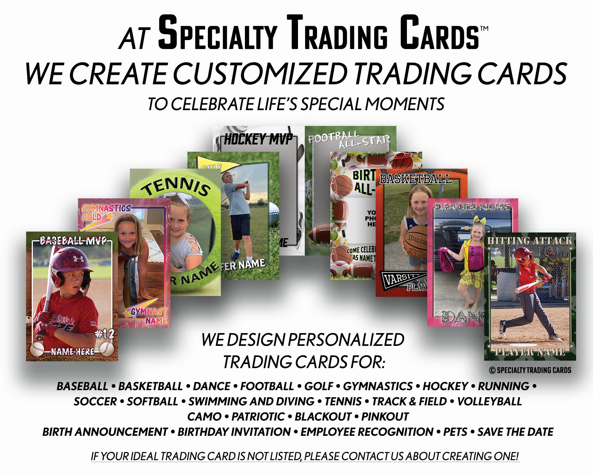 Baseball Trading Card • Custom Printed Trading Card