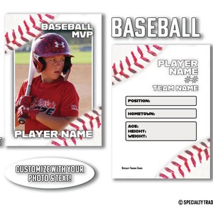 Carta da gioco di baseball • Carta da gioco stampata personalizzata • Carta da gioco di baseball personalizzata • Carta da gioco di baseball personalizzata • di @SpecialtyTradingCard