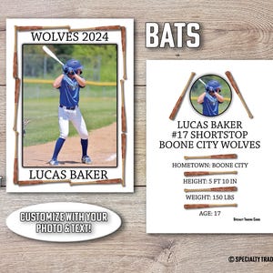 Cartão de beisebol colecionável • Cartão de beisebol impresso personalizado • Cartão de beisebol personalizado • Cartão de beisebol personalizado • por @SpecialtyTradingCard