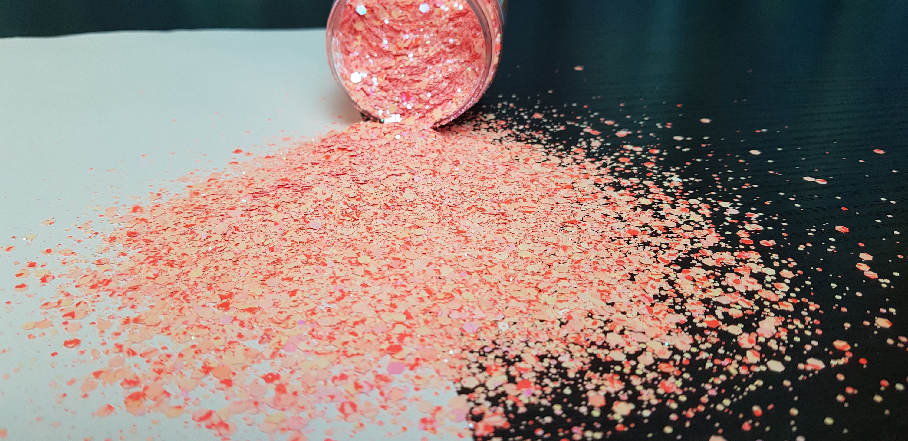 Glitter Peaches & Cream Mixed Size Opaque Pastel Glitter Etsy Australia