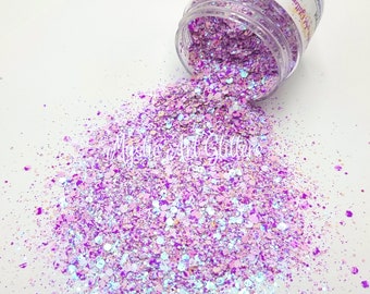 Glitter - Amethyst | Mixed Size Opaque Purple Glitter | Resin Art | Festival Fun | Nail or Body Glitter | Crafts | Tumbler