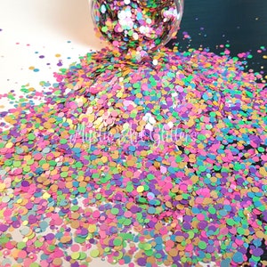 Mermaid Tale Glitter Mix – Pastel Dots, Resin Art Confetti