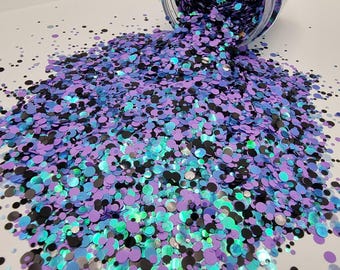 Glitter Mix - Speckled Multicoloured Circle Mix | Ideal for - Resin Art | Nail or Body Glitter | Crafts | Tumblers