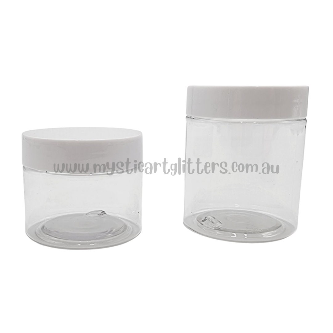 Affordable 1oz, 2oz, 4oz, 6oz, and 8oz Clear Containers, 5 Piece, Slime  Containers, Screw-top Polystyrene Jars, Free Shipping Eligible 