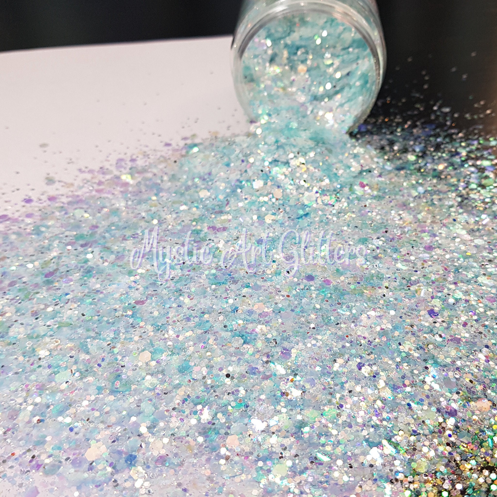 TORC 1 Pound Silver Holographic Glitter 16 OZ Mix Chunky Glitter Bulk for  Resin Craft Cosmetic Art Festival Decoration