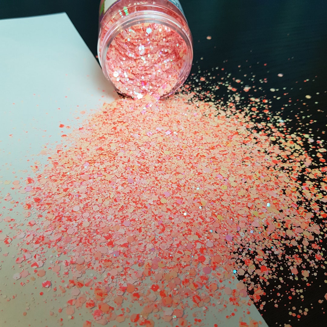 Glitter Peaches & Cream Mixed Size Opaque Pastel Glitter Etsy Australia