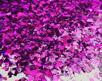 Glitter Mix - Petunia Flakes | Holographic | Resin Art | Slime | Festival Fun | Nail or Body Glitter | Crafts | Tumbler