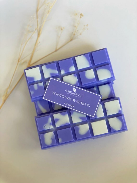 Lavender Scented Soy Wax Melt Bar | Vegan Eco Friendly, 50g