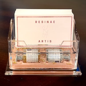 Business Card Holder Display, Pink,Aesthetic Nurse, Botox, Vials, Nurse Gift, Office Decor, Nurse Injector, Med Spa, Desk Decor, Decoration