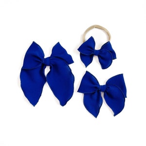Blue Bubble Party Bow / Baby Bow / Baby Headband / Toddler Bow / Toddler Hair Clip / Little Girl Bow