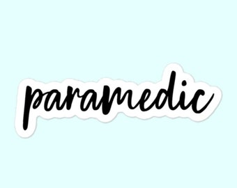 Pegatinas paramédicas, EMT, EMS, Pegatinas sin burbujas de first responder