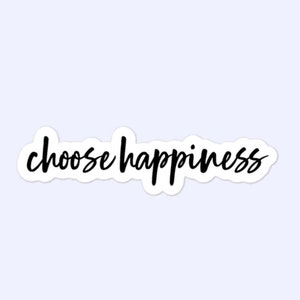 Escolha adesivos de felicidade, felicidade, alegria, seja feliz, adesivos sem bolhas