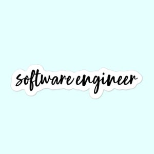 Software Engineer Stickers, Computer Science, Programming, Coding Bubble-Free Stickers