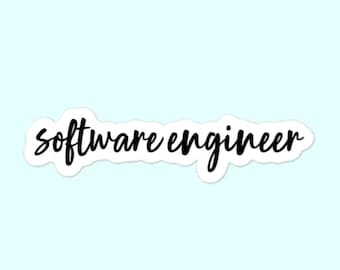 Software Engineer Stickers, Computer Science, Programming, Coding Bubble-Free Stickers