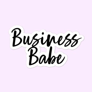 Business Babe Stickers, Vrouwen in Business Bubble-Free Stickers
