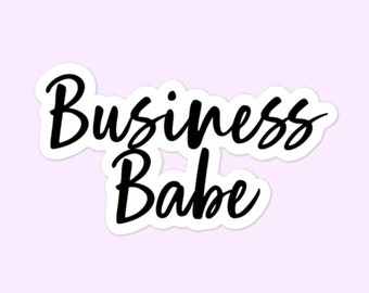Business Babe Stickers, Women in Business Bubble-Free Sticker