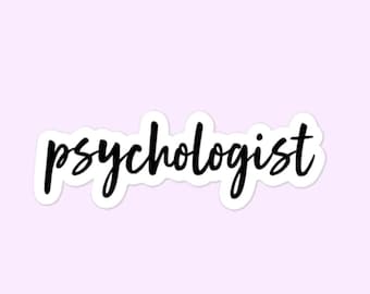 Pegatinas de psicólogo, Psique, Psicología, Terapeuta, Psiquiatría Pegatinas sin burbujas