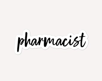 Pharmacist Bubble-Free Stickers