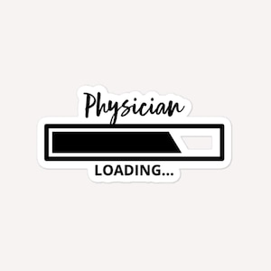 Physician Loading Bubble-Free Stickers