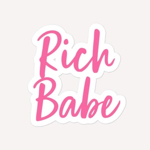 Rich Babe Bubble-Free Stickers