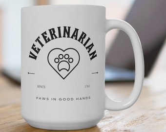 Veterinario, DVM, Medicina Veterinaria, Medicina Veterinaria, Médico Animal, Veterinario, Regalo Veterinario, Regalo de Taza Veterinaria, Animal, Regalo DVM, Taza 15oz