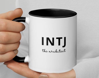INTJ The Architect | Personality Type Mug with Color Inside