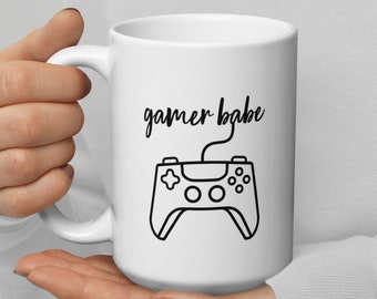 Gamer Babe, Gamer Girl, Girls Who Game, Female Gamer, Videogiochi Mug