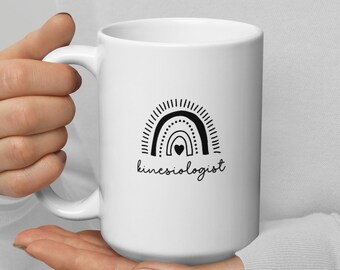 Kinesiologist Dainty Rainbow, Kinesiology, Physical Therapy Mug