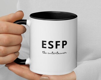 ESFP The Entertainer | Myers Briggs Personality Mug with Color Inside