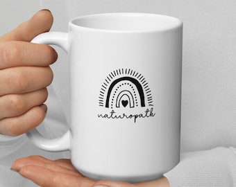 Naturopath Dainty Rainbow, Naturopathic Medicine, Naturopathy, Homeopathy, Homeopathic, Holistic Medicine Mug