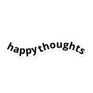 Pegatinas de pensamientos felices, pegatinas sin burbujas de positividad de letras maravillosas
