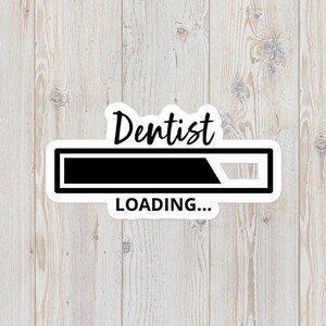 Dentista Cargando Pegatinas sin Burbujas