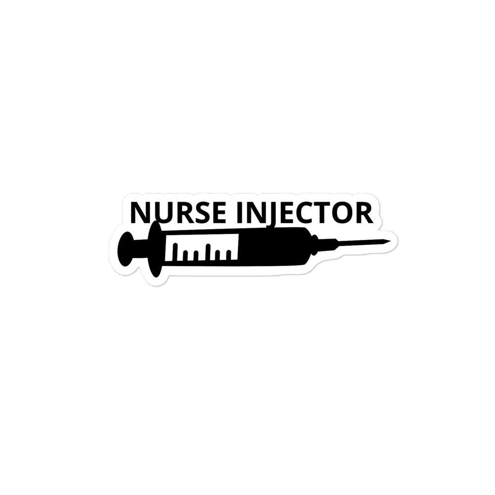 Nurse Injector Syringe Stickers Botox Filler Aesthetic Cosmetic Bubble ...