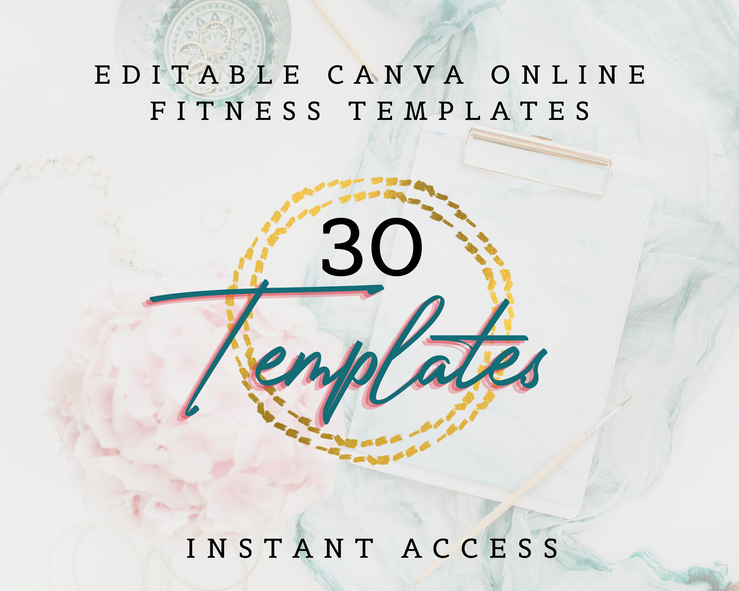 Online CANVA Fitness Templates For Social Media Marketing Etsy Espa a