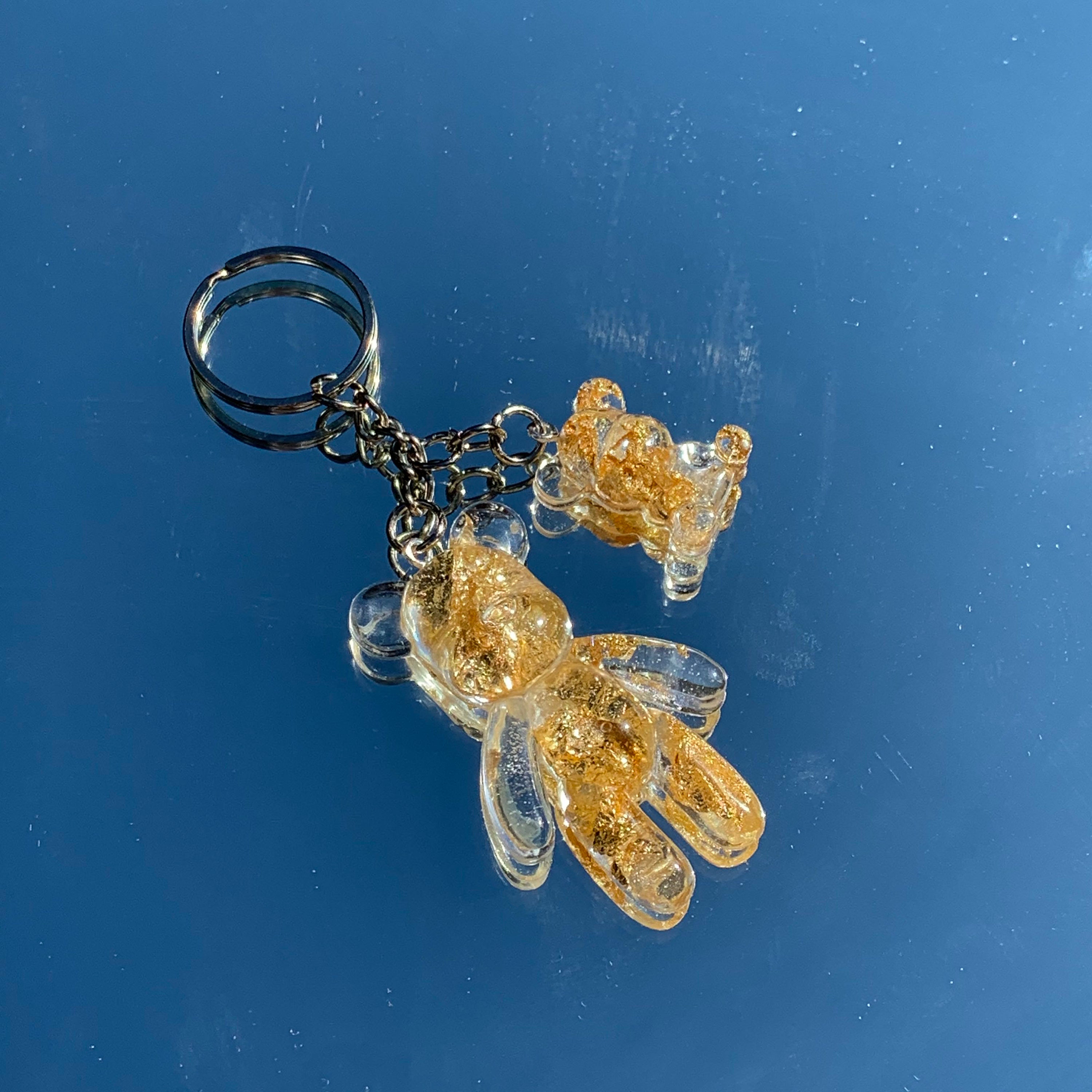 Custom Bear Resin Keychain Etsy